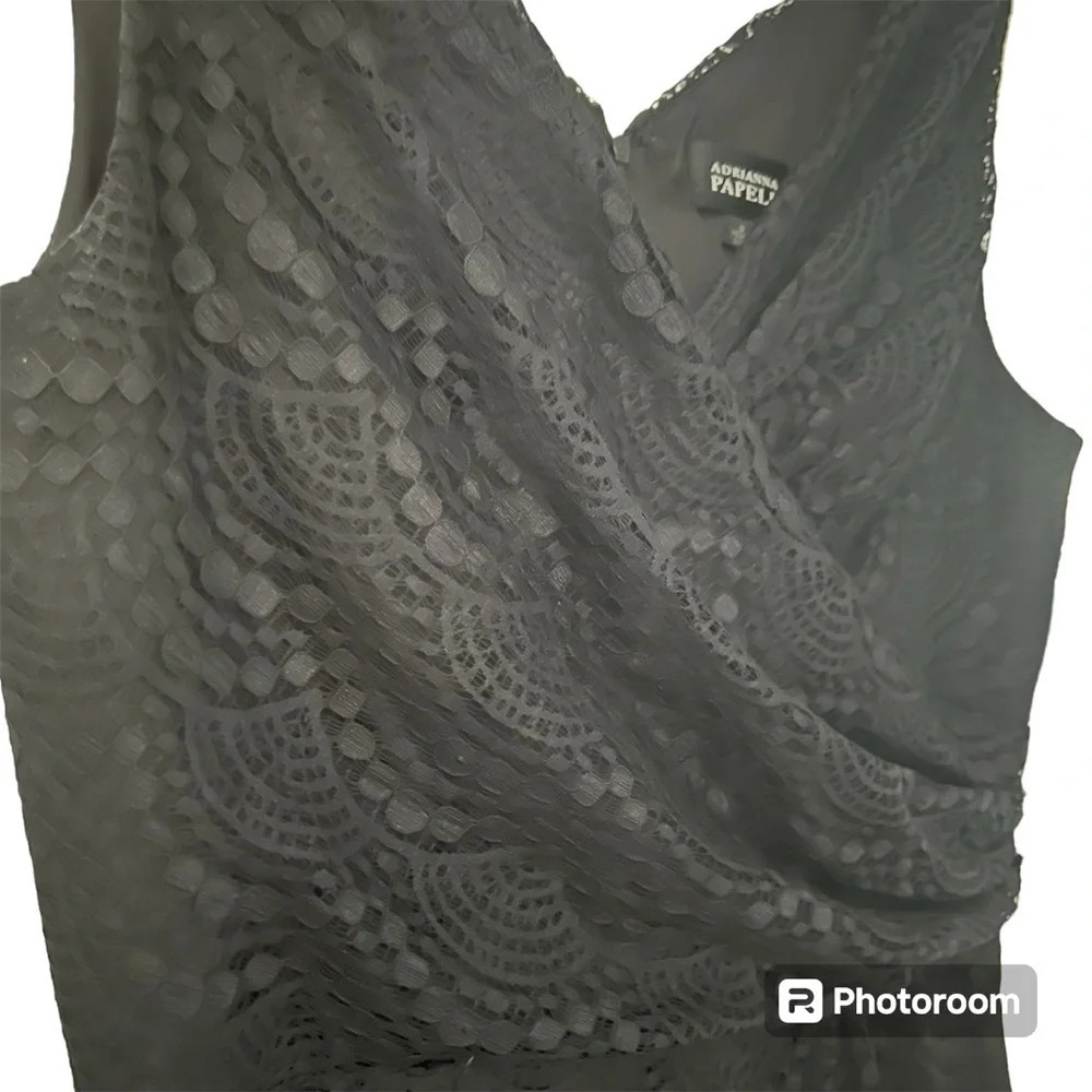 Adrianna Papell Black Lace Dress - Picture 8 of 10